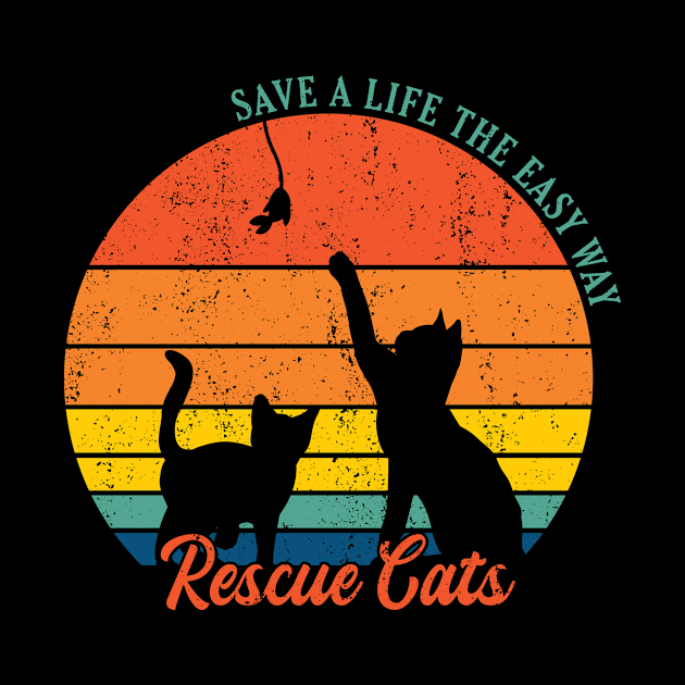 Retro Circle Rescue Cats by Adopt Me Meow