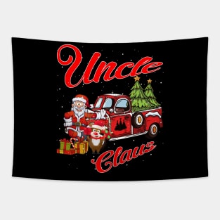 Uncle Claus Santa Car Christmas Funny Awesome Gift Tapestry