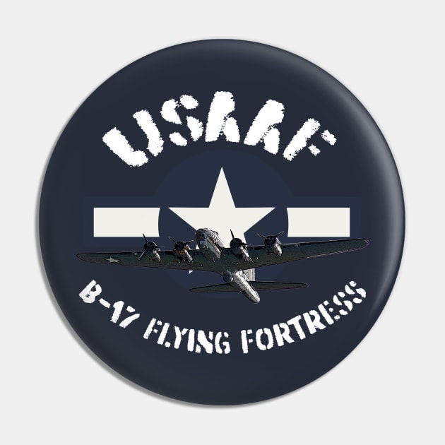 USAAF B-17 Flying Fortress Pin by BearCaveDesigns