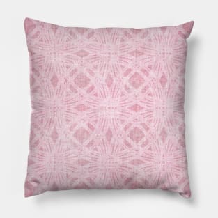 Candy Pink Textured Circles Pillow