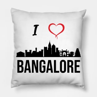 I love Bangalore Bengaluru India Pillow