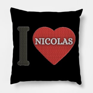 I LOVE NICOLAS Pillow