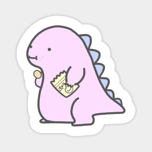 Kawaii Pink Chubby Dinosaur Magnet