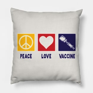 Peace Love Vaccine Pillow