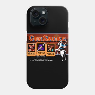 Title Screams: Gun.Smoke Phone Case