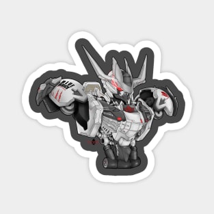Gundam Barbatos - Mecha Anime Inspired Design Greys and Red Magnet