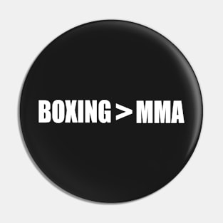 Boxing vs. MMA by Basement Mastermind Pin