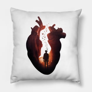 Flickering Heart Pillow