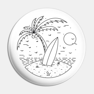 Surf Board Pin