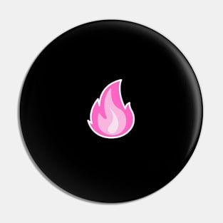 Fire Heart - Black and Pink Pin