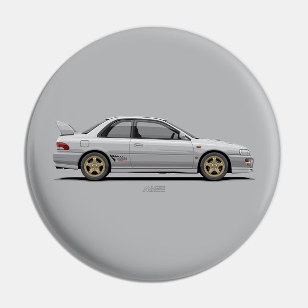 Impreza WRX Coupe (GC8F) Silver Pin by ARVwerks