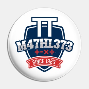 Mathlete Colored Pin