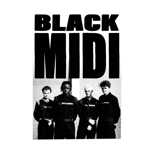 Black Midi Artwork by SOMASHIRTS