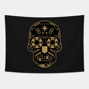 Las Vegas Hockey Sugar Skull Tapestry