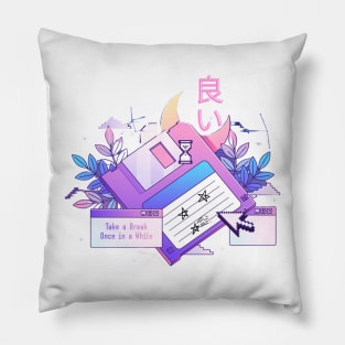 retro kawaii style Pillow