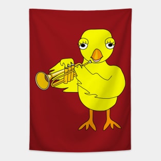 Trumpet Chick Tapestry