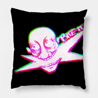 BITE IT neon graffiti Pillow