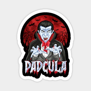 Funny Halloween Dad Dracula Costume Dadcula Magnet