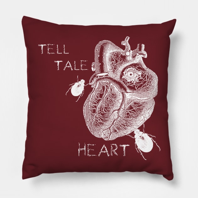 The Tell-Tale Heart the vulture eye Pillow by sandpaperdaisy
