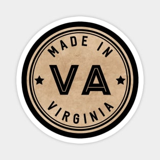 Made In Virginia VA State USA Magnet