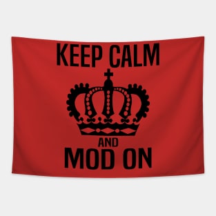 Keep Calm and MOD On Tapestry