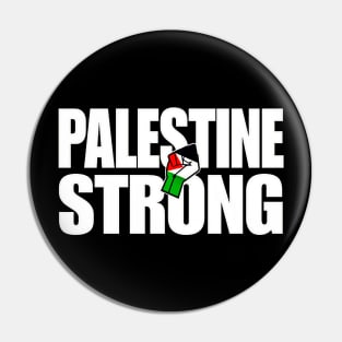 Palestine Strong - Palestine Flag Fist - Front Pin