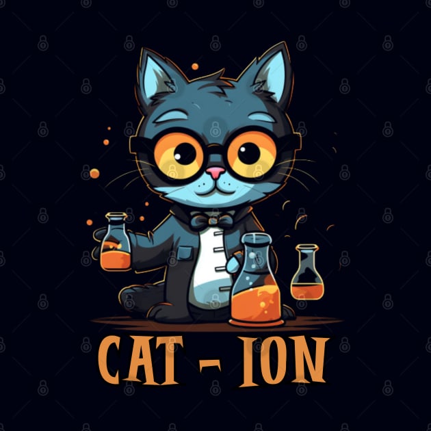 Chemist cat, cation, chemistry, laboratory, kitty in lab by Pattyld