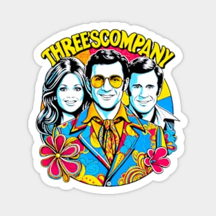 Retro Three's Company Magnet