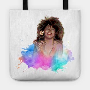 TINA TURNER ON THE COLORFUL SPLASH Tote