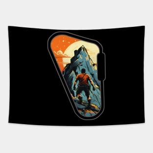 Rock Climbing Carabiner Challenge Tapestry