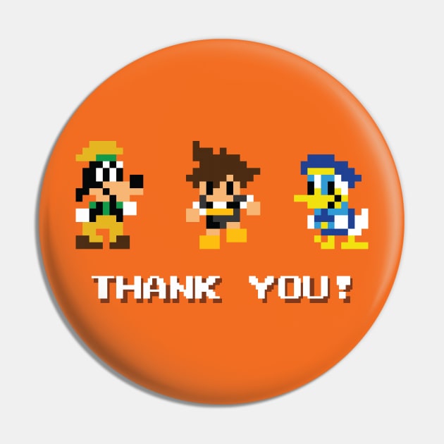 Kingdom Hearts Thank You Pin by inotyler