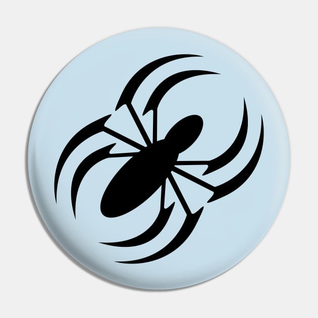 Slanted Spider Pin by psychoandy