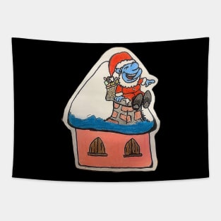 Smurfy Claus Tapestry
