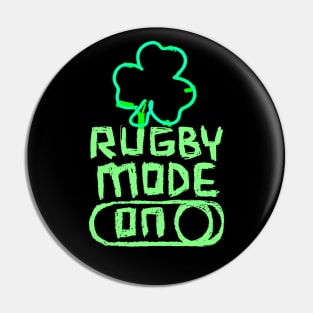 Irish Rugby Mode ON with Shamrock Pin