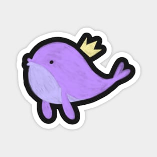 BTS purple whale Magnet