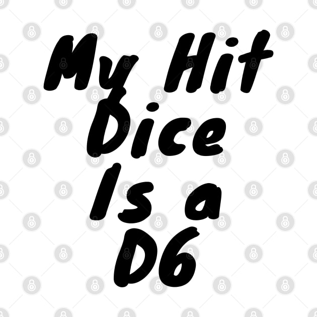 My dice hit is a D6 by DennisMcCarson