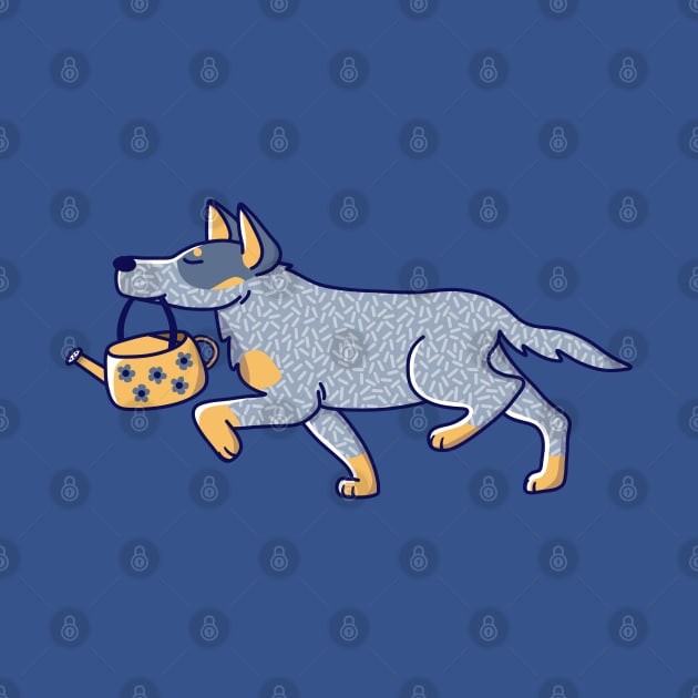 Gardener Blue Heeler by Wlaurence