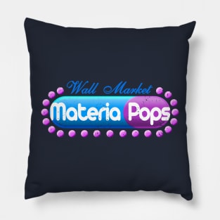 Materia Pops - title only - distressed Pillow