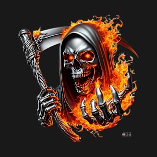 Reaper on Fire by focusln T-Shirt