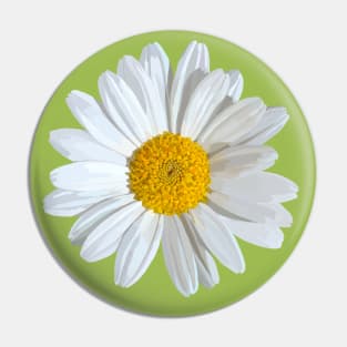 Marguerite on green Pin