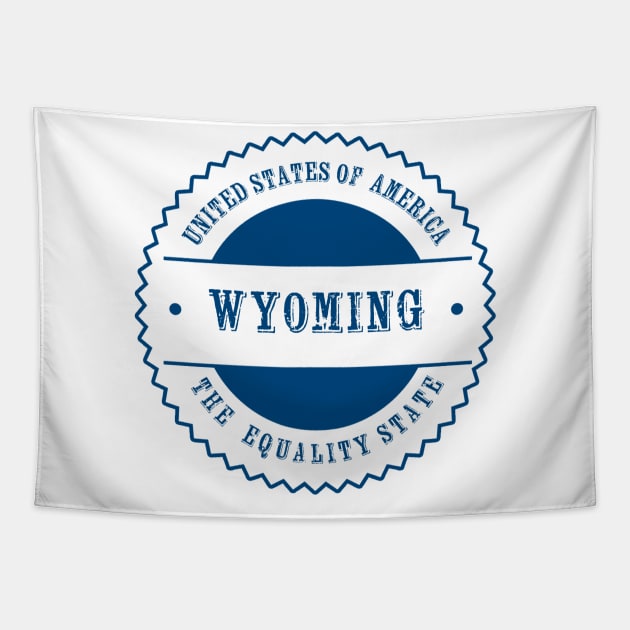 Wyoming state Tapestry by Athenum