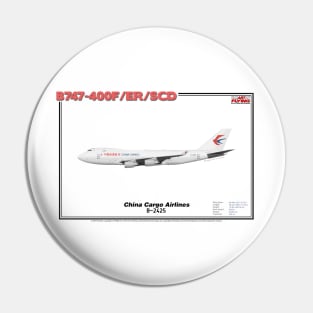 Boeing B747-400F/ER/SCD - China Cargo Airlines (Art Print) Pin