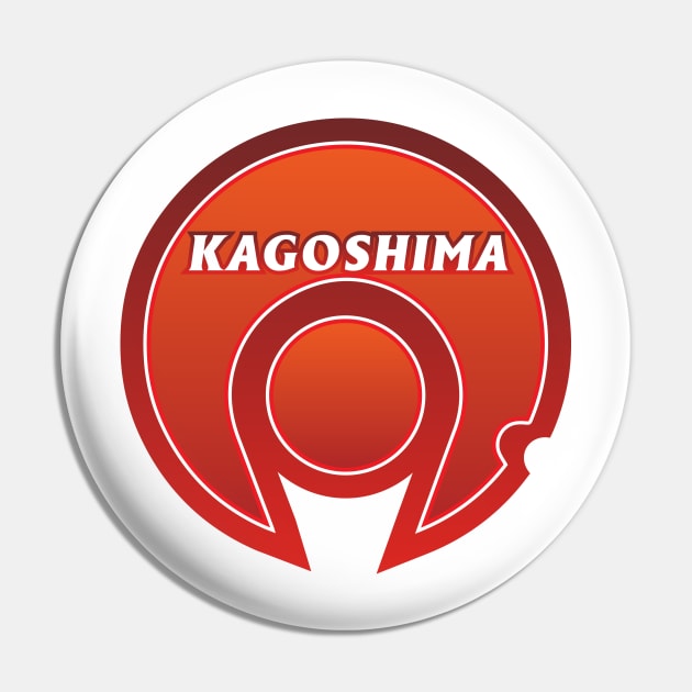 Kagoshima Prefecture Japanese Symbol Pin by PsychicCat