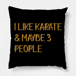 I Like Karate And Maybe 3 People Pillow