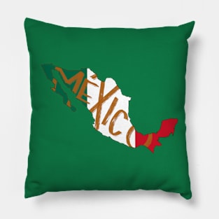 Mexico country typography Pillow