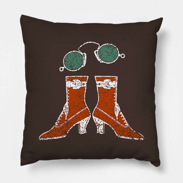 Steampunk boots Pillow by artsytee