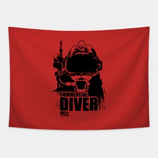 American Commercial Diver Tapestry