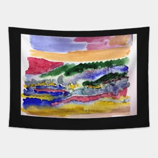 Abstract Tuscan Landscape Tapestry