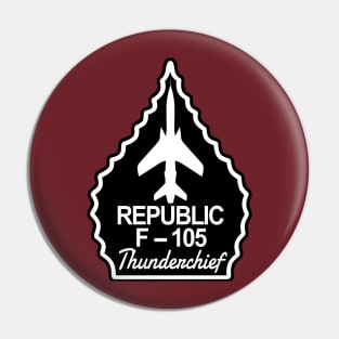 F-105 Arrowhead (Black) Pin