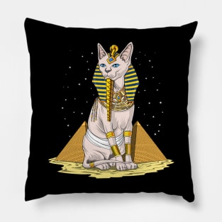 Egyptian Cat Pharaoh Pillow